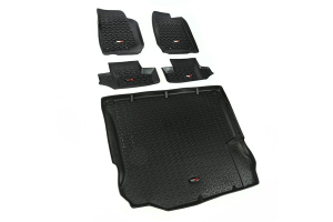 Rugged Ridge Floor Liner Kit, Black - JK 2DR 2011+