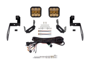 Diode Dynamics SS5 Bumper LED Pod Light Kit, Pro Yellow Combo  - JK 