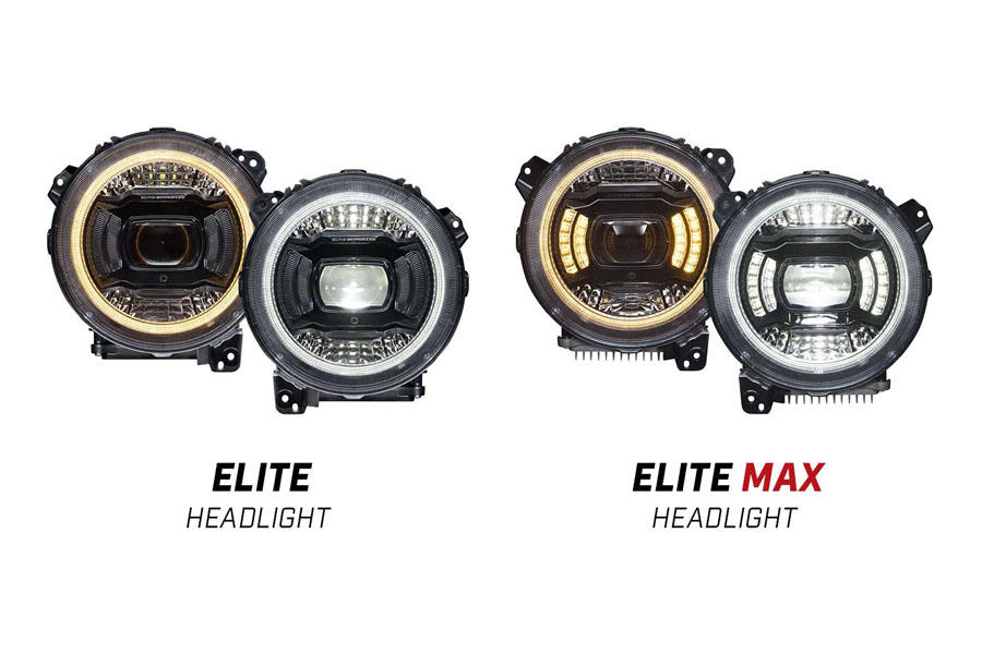 Diode Dynamics Elite LED Headlights w/ LED Sidemarker Package - JT/JL