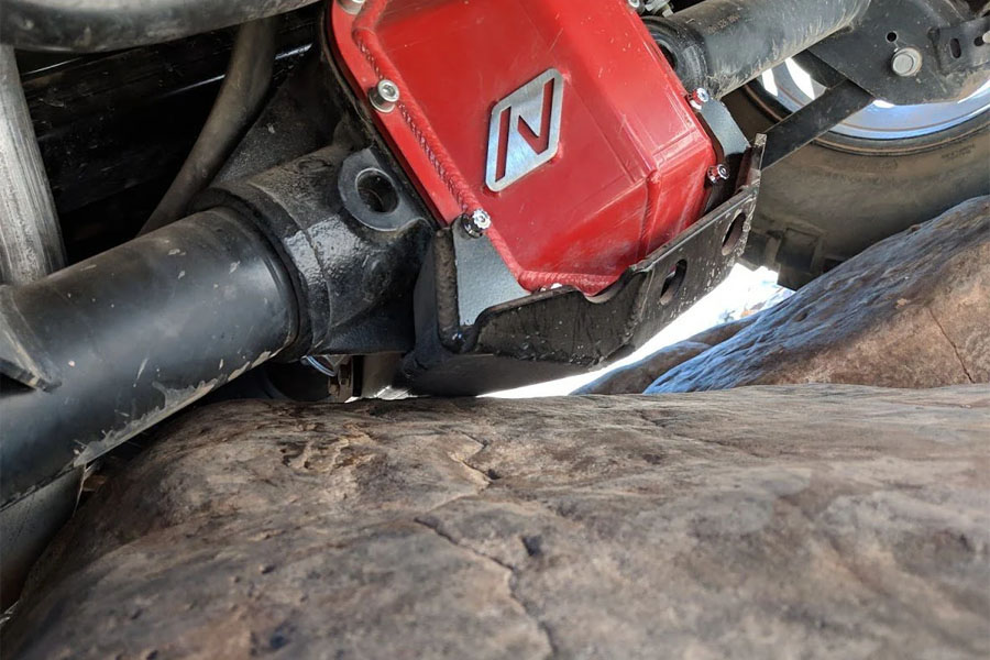 Next Venture Motorsports Rear Diff Skid & Pinion Guard M220 w/ Spacer - Bare - JL/JT