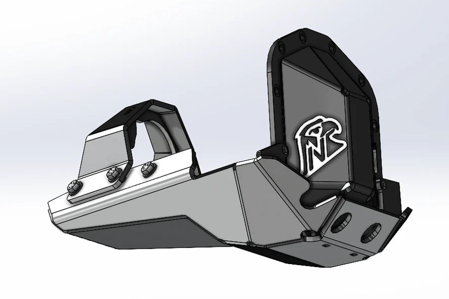 Next Venture Motorsports Front Diff Skid M210 - Bare Metal - JL/JT