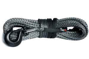 92' x 1/2 8000lb-12000lb Synthetic Winch Rope + 3/8 inch Winch Hook + 500A  Winch Solenoid Relay for SUV 4X4 Jeep Wrangler Truck Boat