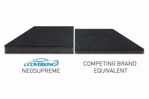 CoverKing Neosupreme Front Seat Covers - Solid Black, Side Airbag Compatible - JL 4dr w/Height Adj. Driver Seat
