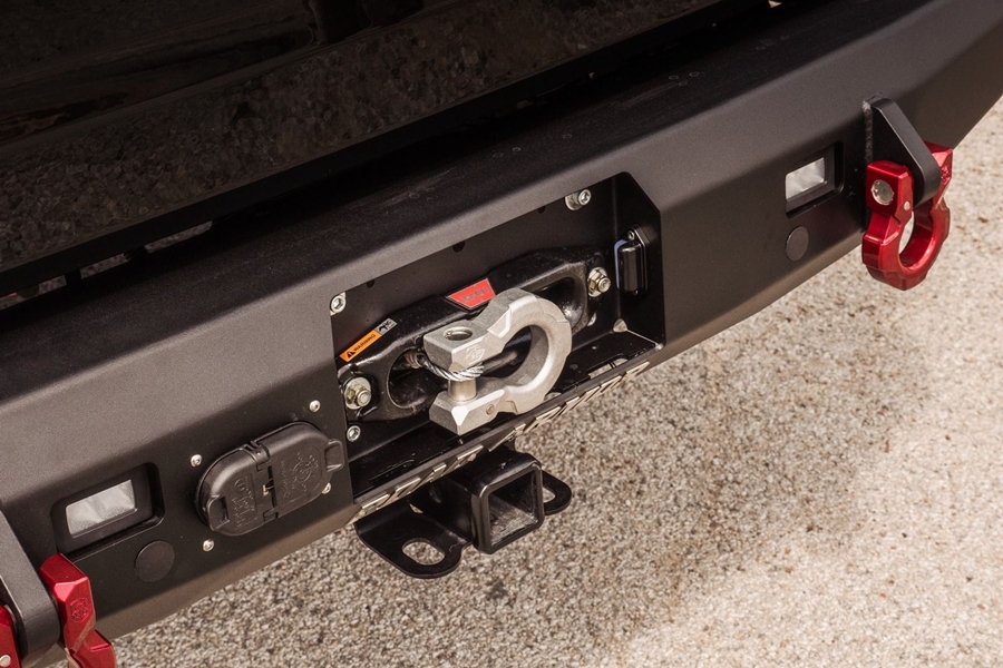 Road Armor Stealth Rear Winch Bumper - Textured Black