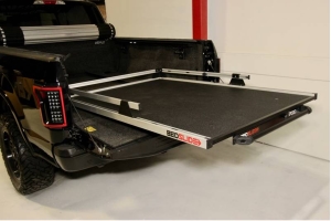 BedSlide 2000 Heavy Duty Cargo Slide System, Silver - 95in x 48in  - Toyota Tundra 2007+ / Ram 1981+ 1500/2500/3500  w/ 8ft Bed