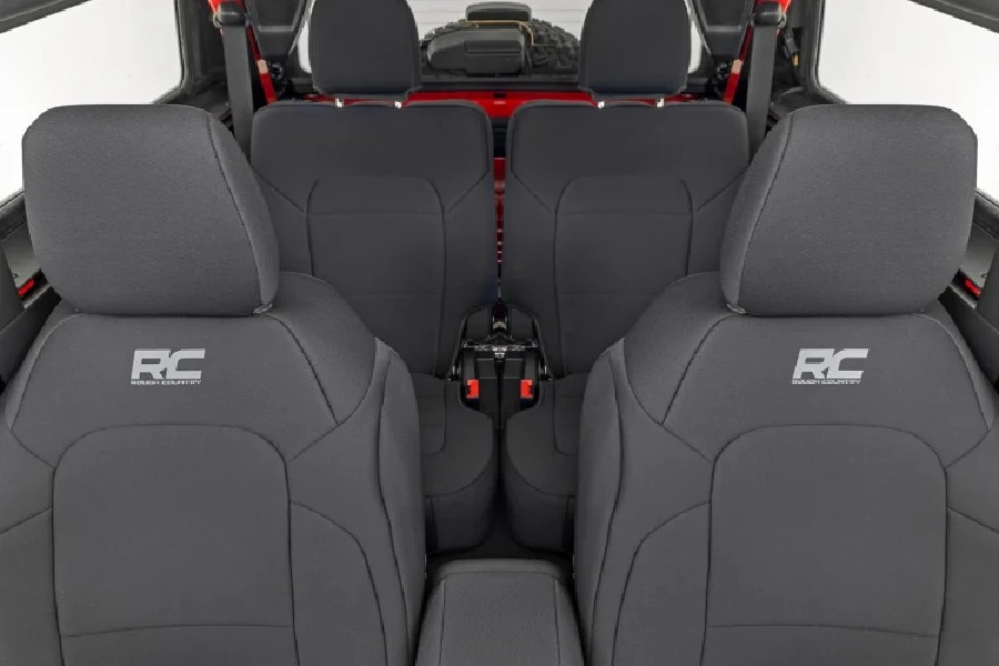Rough Country Front and Rear Seat Covers - Bucket Seats - 2021+ Ford Bronco 2dr