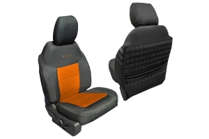 Bartact Tactical Front Seat Covers, Black w/ Orange - Bronco 4dr 2021+