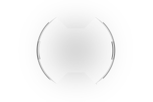 KC HiLiTES SlimLite 8in LED Light Shield - Clear