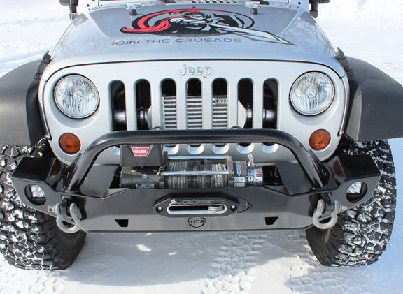 JCR Offroad Crusader Mid Width Front Winch Bumper Bare