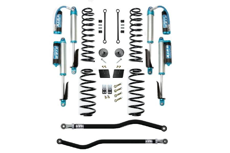 EVO Manufacturing 2.5in Enforcer Lift Stage 1 PLUS w/EVO SPEC King 2.5 Shocks w/Adjusters ( Part Number: 3011S1DPKA)
