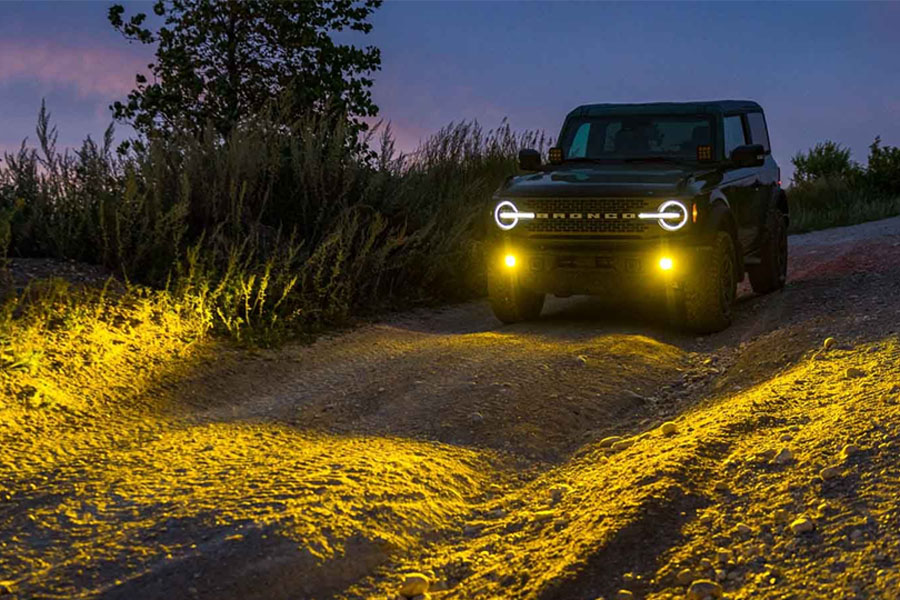 Diode Dynamics SS3 LED Fog Light Kit, Pro - Yellow SAE Fog - 2021+ Bronco