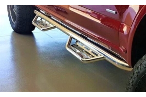 N-Fab Podium Wheel to Wheel Nerf Step Polished - JK 4dr