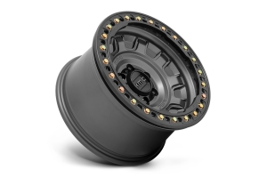 KMC Wheels KM236 Tank Beadlock Wheel, 17x9 5x5 - Anthracite (-38mm) - JT/JL/JK