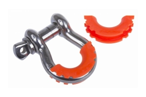 Daystar D-Ring/Shackle Isolators - Fluorescent Orange, Pair