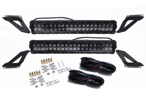 Race Sport Lighting Grille BLACKED OUT® Series LED LIGHT BAR W/Mounting Bracket and Wire Harness - JK