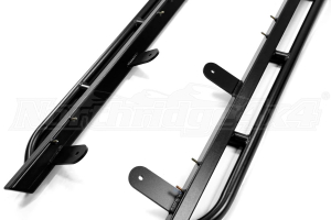 Rock Hard 4x4 Patriot Series Rocker Guards Tube Style - Angled Up - JK 4dr