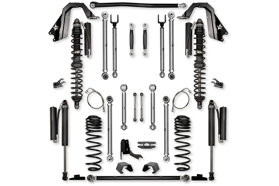 Rock Krawler 4.5in X Factor Pro 'No Limits'  Aluminum Coil Over Lift Kit ( Part Number: JT45PNL-CS)