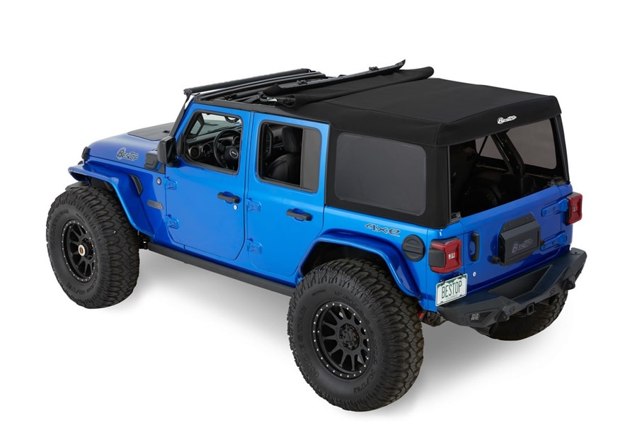 JL 4DR Bestop Supertop Squareback Soft Top