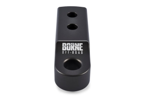 Borne Off-Road 2-inch Hitch Receiver Shackle Mount, Black