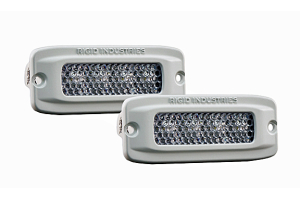 Rigid Industries SR-Q RGB Marine Diffused Flush Mount Pair