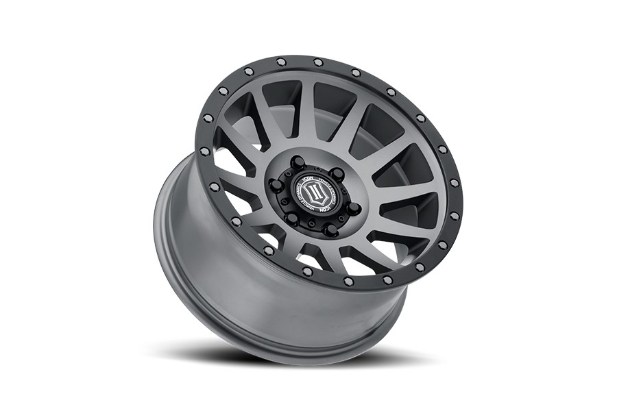Icon Vehicle Dynamics Compression Wheel, 17x8.5 6x5.5in - Titanium - Bronco 2021+
