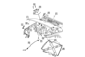 Mopar Hood Support Rod Rivet - JK