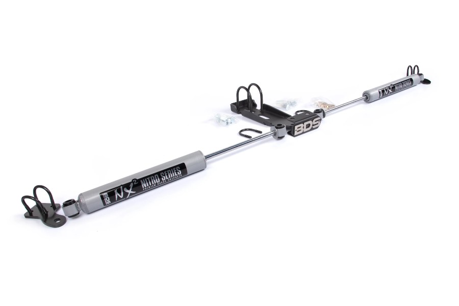BDS Suspension Dual Steering Stabilizer Kit W/ NX2 Shocks - JK