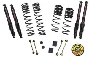 Skyjacker Suspension 2-2.5 In Lift Dual Rate-Long Travel Lift Kit System W/ Black Max Shocks - JL