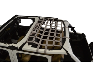 Dirty Dog 4x4 Rear Seat Netting, Grey - JL 4Dr