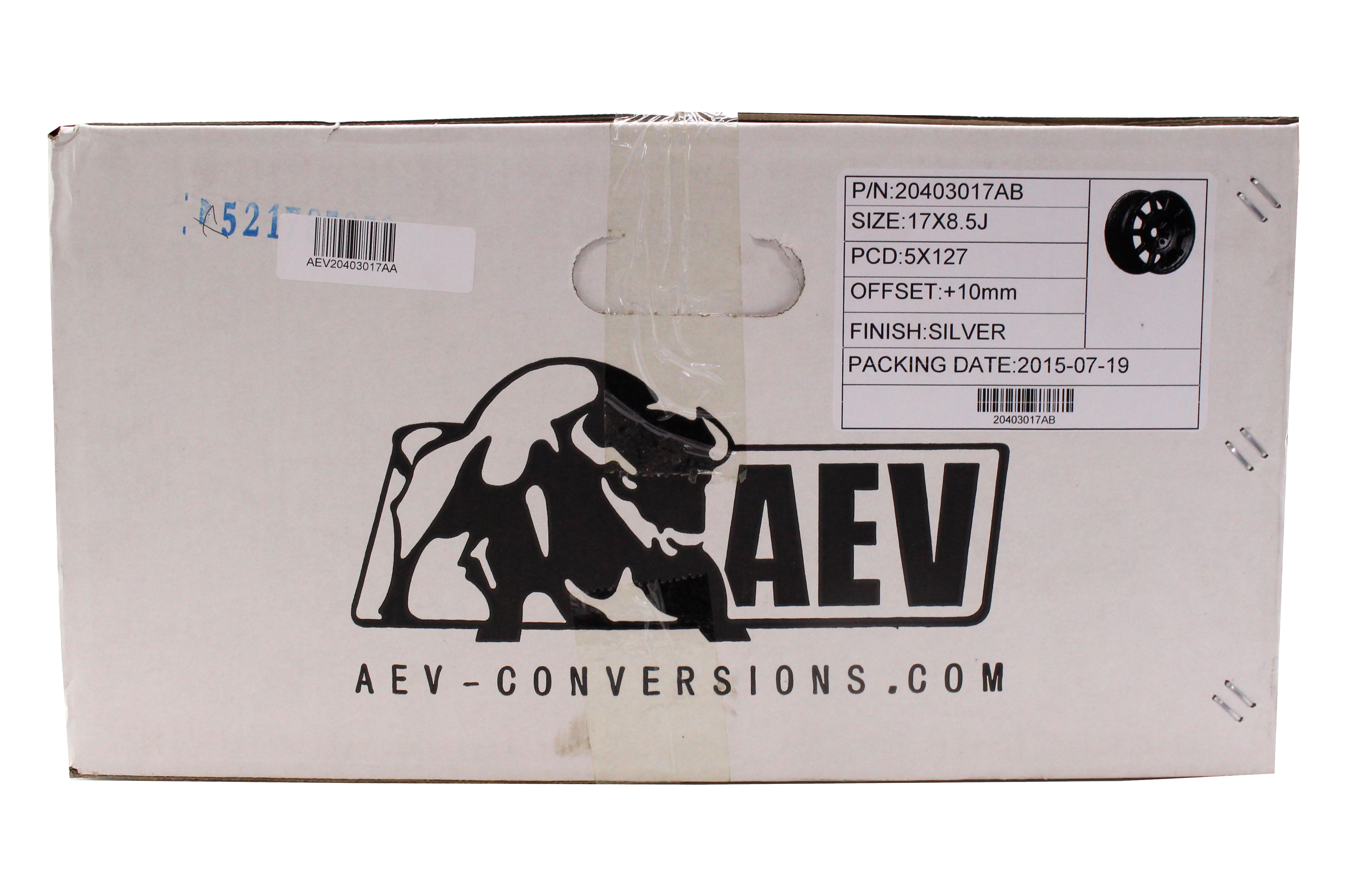 AEV Salta Wheel Silver 17x8.5 5x5 - JK