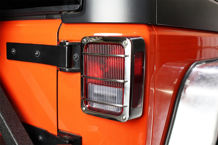 Kentrol Taillight Guard Set - Polished Silver  - JK 