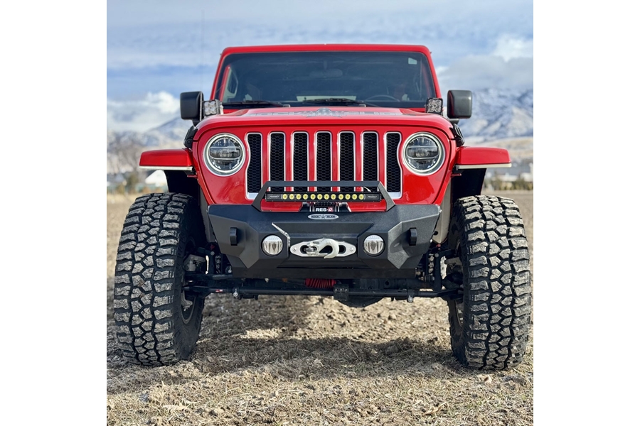 Rock-Slide Engineering Appalachian Steel Stubby Front Bumper - JT/JL