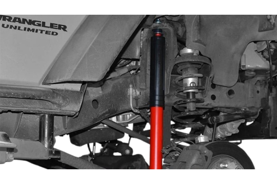 MetalCloak RockSport RED Long Travel Shocks, Front - JK 