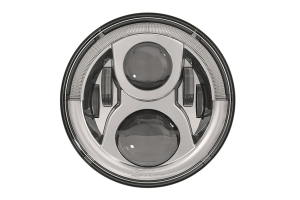 JW Speaker 8700 Evolution 2 Dual Burn Headlamp Chrome, Single - JK/TJ