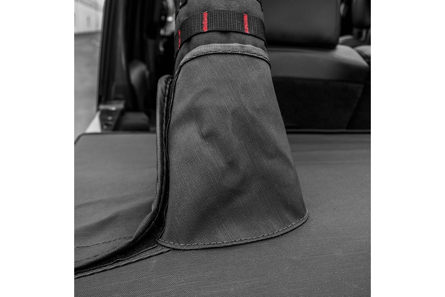 Smittybilt Tonneau Cover for OEM Soft Top w/ Channel Mount - Black Diamond - JL 4Dr