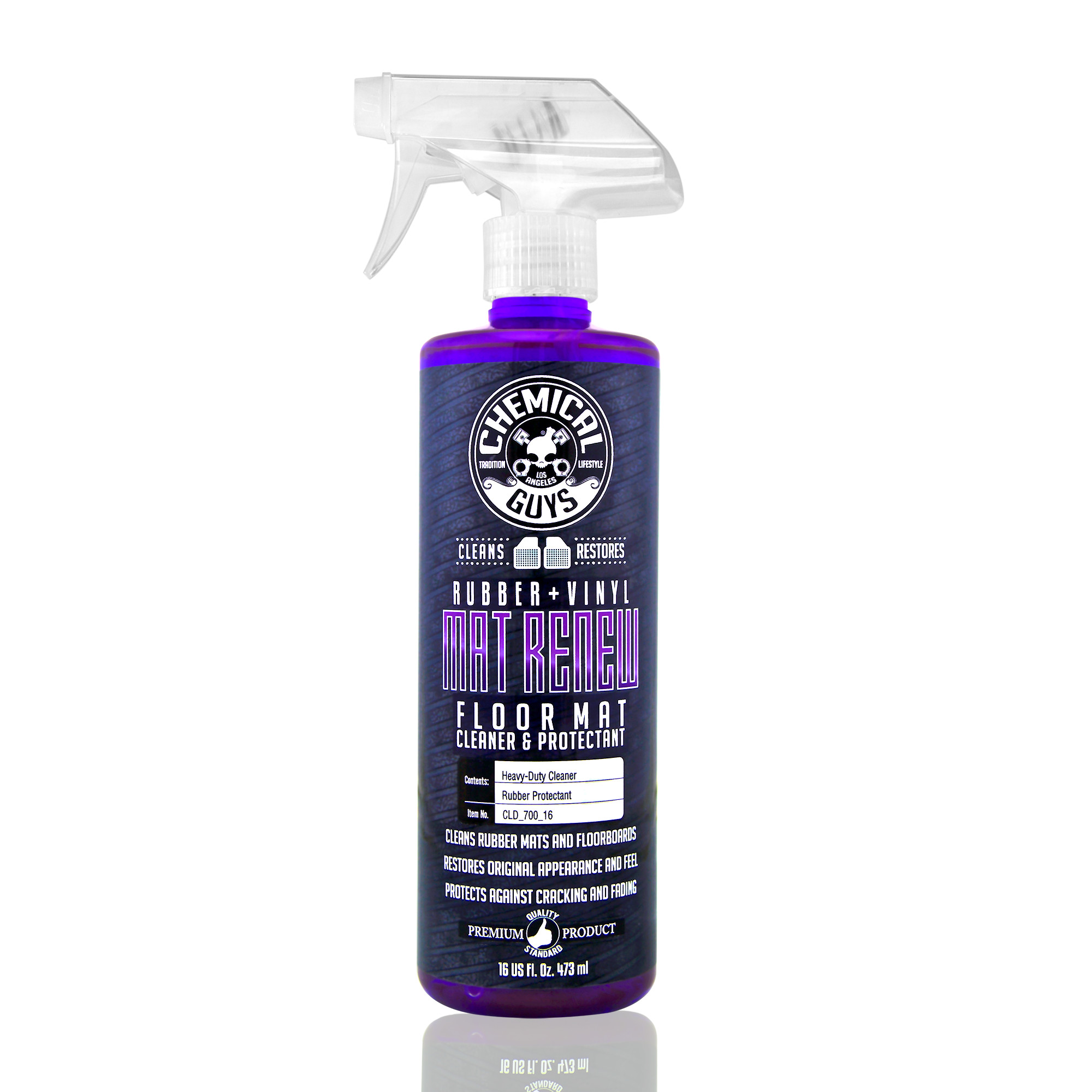 Chemical Guys Mat Renew Rubber and Vinyl Floor Mat Cleaner And Protectant - 16oz