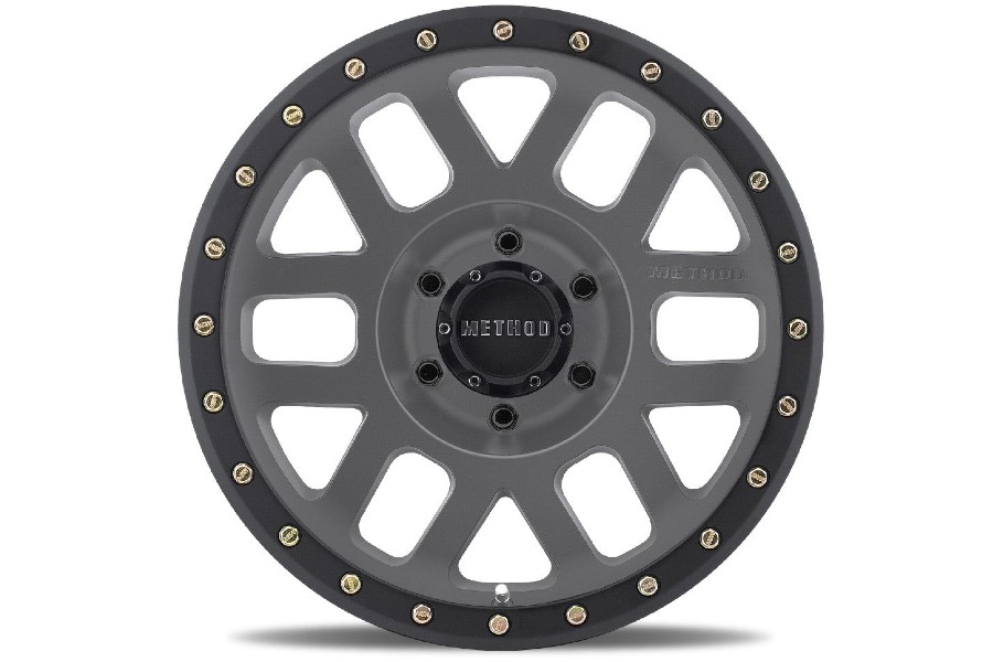 Method Race Wheels 309 Grid Series Wheel 17x8.5 6x5.5 Titanium Matte Black Lip - Bronco 2021+
