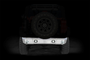LOD Signature Series Shorty Rear Bumper w/ Rigid Light Provision Cutouts Bare Steel - JK