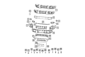 Mopar Front Bumper Push Pin - JT/JL/JK