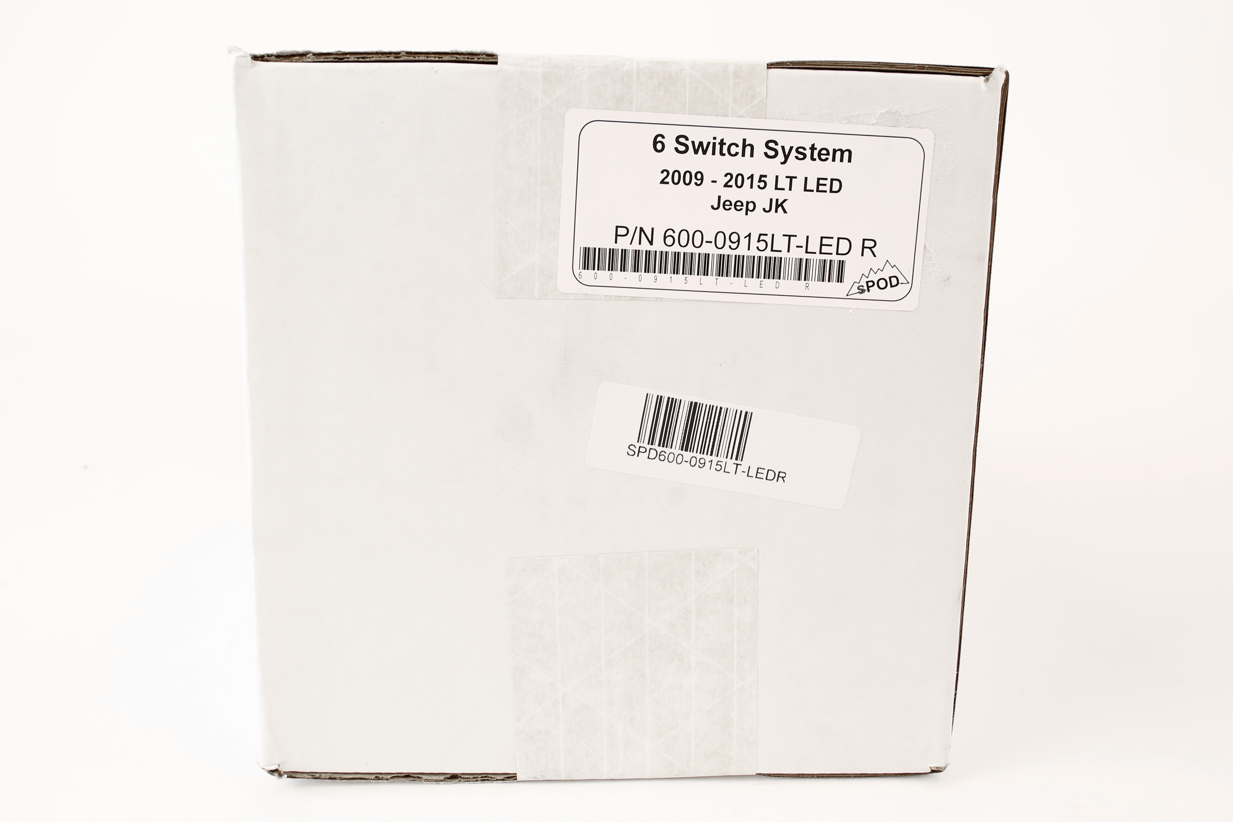 sPOD 6 Switch System with Dual Lit LED Switches Red - JK 2009+