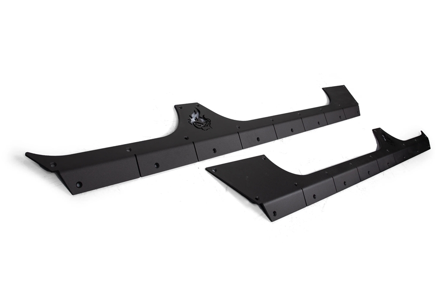 Jeep JK 4Dr Crawltek Rocker Body Cladding Kit Black - Jeep Unlimited ...