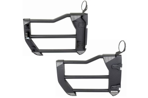 Go Rhino Trailline Front Tubular Doors - Textured Black - JK