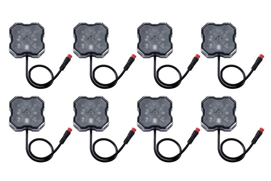 Diode Dynamics RGBW Rock Light Installer Kit - 8 Pack 