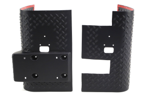 Rugged Ridge Rear Corner Guards Black - TJ