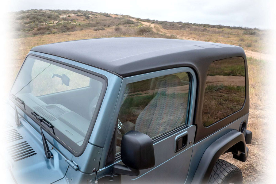 Turn Offroad 1‑Piece Hard Top, Primer w/ Insulated Black Foam Headliner - TJ 