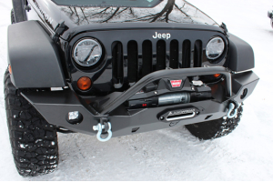 JCR Offroad Vanguard Full Width Front Winch Bumper Bare