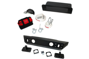 Teraflex Rockguard Front Bumper w/Winch Plate and Recovery Kit Package - JK