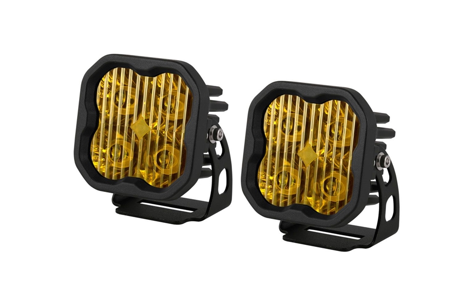 Diode Dynamics SS3 Yellow Pro LED Pod Pair, SAE Driving - Amber