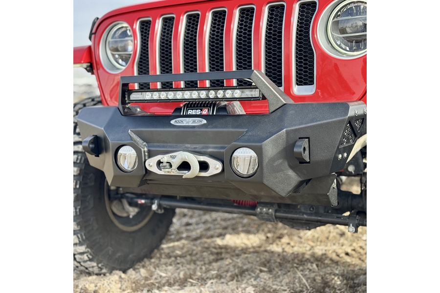 Rock-Slide Engineering Appalachian Steel Stubby Front Bumper - JT/JL