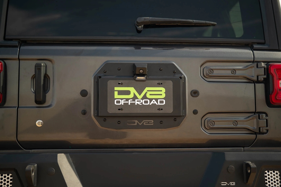DV8 Offroad Spare Tire Delete w/ Camera Mount - JL